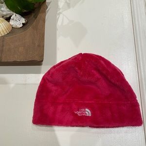 PINK NORTH FACE BEANIE